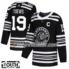 Dresovi Chicago Blackhawks Jonathan Toews 19 2019 Winter Classic Adidas Crna Authentic - Dječji